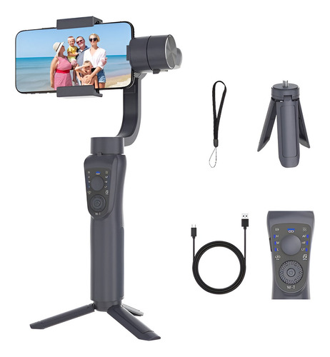 Estabilizador Gimbal S5b Pro De 3 Ejes 360 Grados Para Smartphone Negro