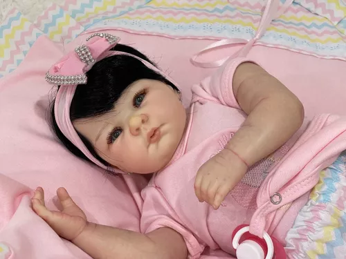 Bebê Reborn Menina, Realista Hanna Corpo Tecido