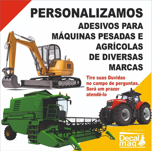 Adesivos Para Retroescavadeira N H B110b - Faixas Decalque