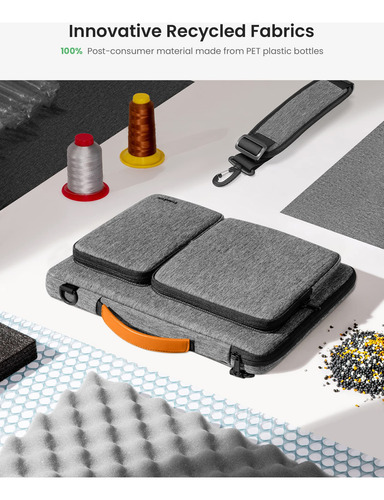 Bandolera Tomtoc Para Portátil, Protección 360°, 15,6 Pulgad