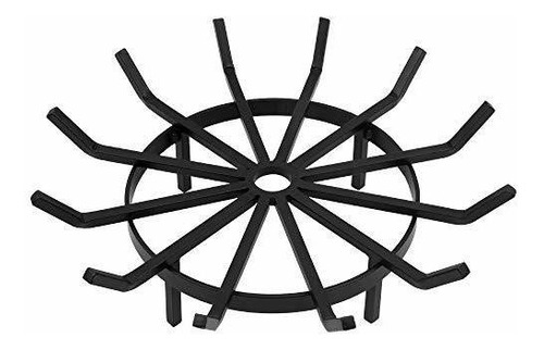 Amagabeli 24in Fire Grate Log Grate Wrought Iron Fire Pit Ro