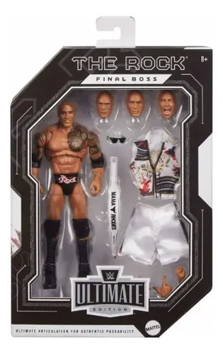 【セール中】【専用ケース付き】 Final boss ROCK フィギュア Wwe Ultimate Edition The Rock Final Boss Action Figure | MercadoLibre