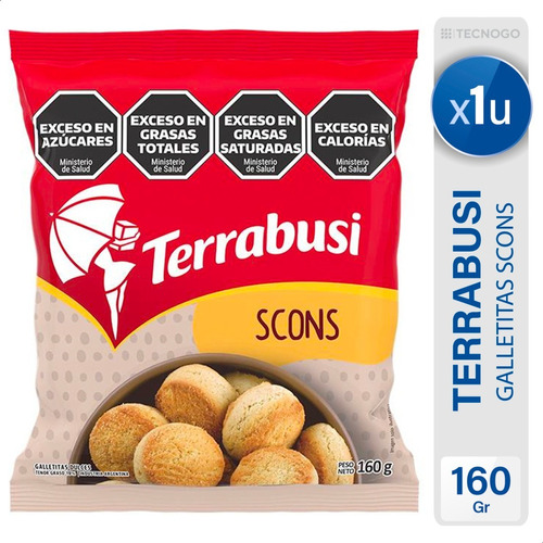 Bizcochos Terrabusi Scons Dulces 160g Galletitas