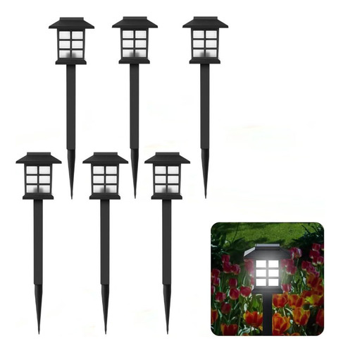 Iluminación De Estaca Solar Oriental Para Jardines, 6 Piezas