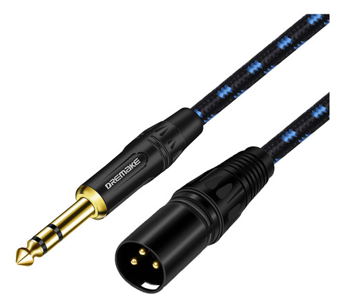 Dremake Cable De Audio De Microfono Trs Xlr De 33 Pies A 1/4