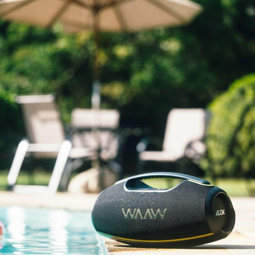 Caixa De Som Portátil Waaw Hyperboom 1000 Com Bluetooth 180w