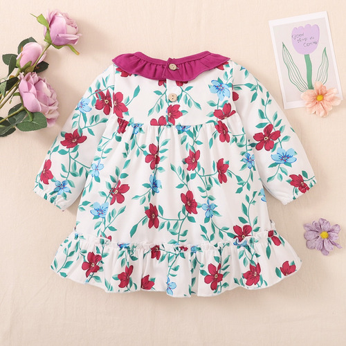 Vestido Casual Cómodo Y Fresco De Algodón Para Bebé Niña