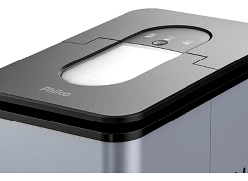 Máquina De Gelo Turbo Ice Philco Pmg12a Cinza E Preto 220v