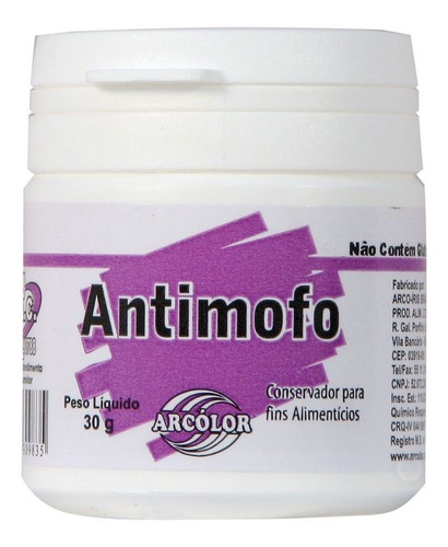 Antimofo 30g Arcolor Para Fins Alimenticios