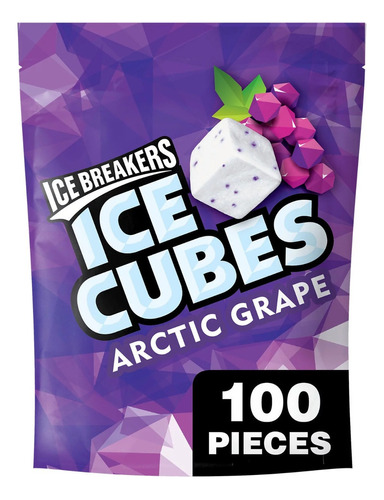 Ice Breakers Ice Cubes Chicles Americanos Arctic Grape 100