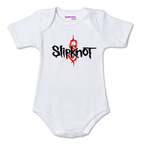 Body Bebé Pilucho Baby Rock Slipknot Banda 100% Algodón