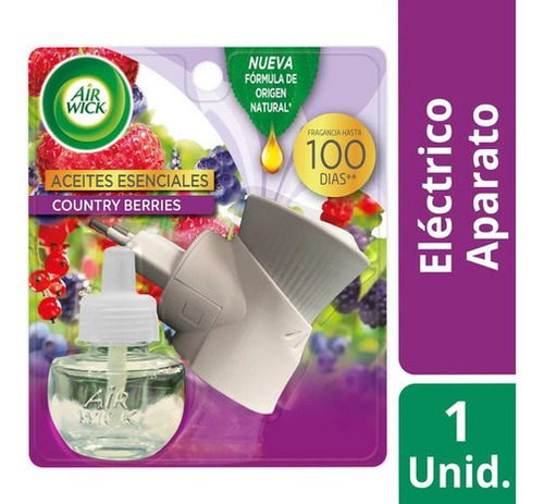 Desodorante Ambiental Eléctrico Aparato Berries Air Wick