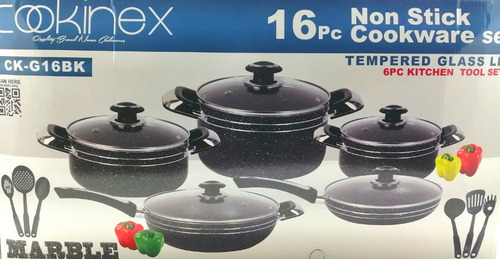 Imagen 3 de 4 de ¡¡bateria De Cocina De 16 Piezas!! Cookinex