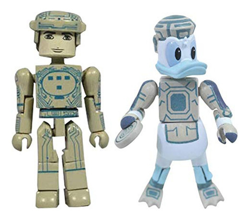 Set Kingdom Hearts Minimates Mickey Donald Goofy Sora Tron.