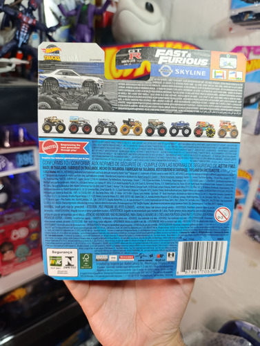 Hot Wheels Monster Trucks Set De 2 Fast And Furious Negro