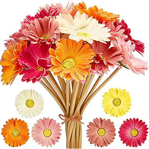 Margaritas Artificiales Flores Artificiales Gerbera Daisy Fa