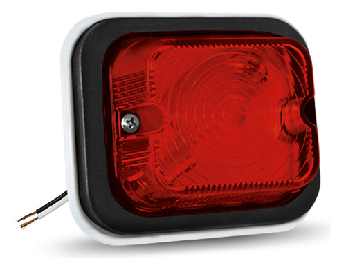 Faro Lateral Camion. Cuadrado Rojo Led 12/24v