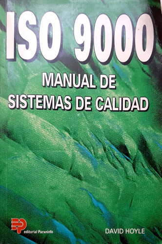 Iso 900manual De Sistemas De Calidad Hoyle Paraninfo Usado 