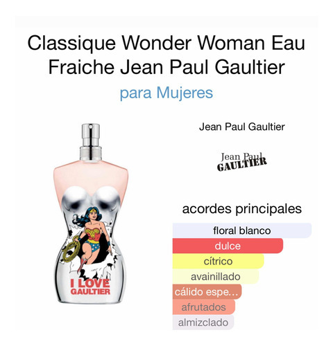 Perfume I Love Gaultier Classique (wonder Woman) 100ml