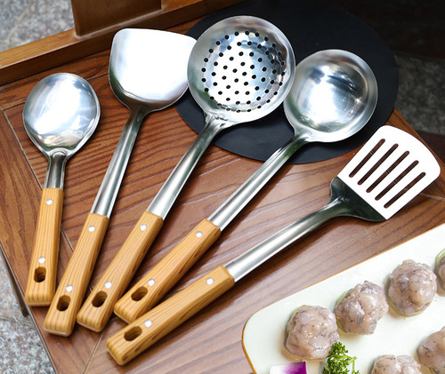 Juego De Utensilios De Cocina De Acero Inoxidable De 5 Piezas Heaimo