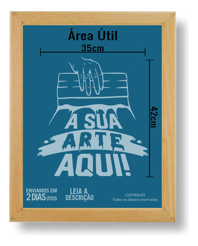 Tela Matriz Gravada 60x50 Silkscreen Serigrafia Com Sua Arte