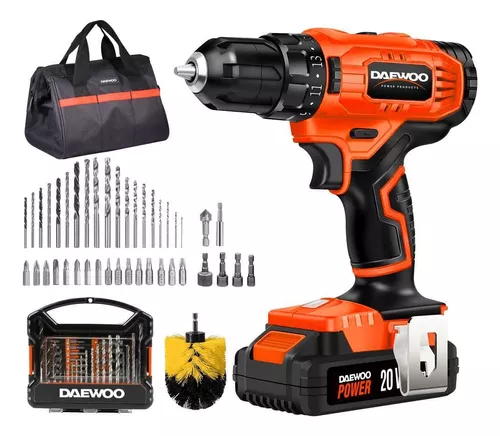 Taladro Atornillador Daewoo Inalambrico 18v Kit Bosch Maleti