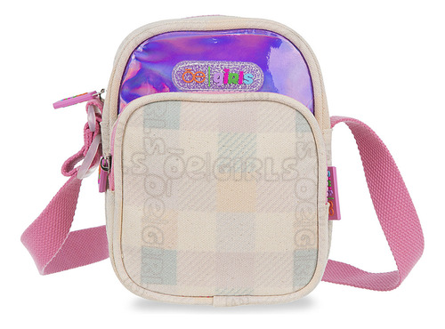 Bolsa Niñas Crossbody Cloe Ivikla Mediano Color Multicolor