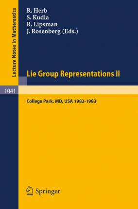 Libro Lie Group Representations Ii : Proceedings Of The S...