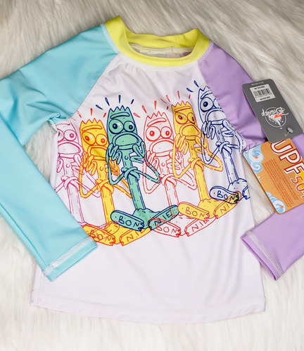 Traje De Baño Para Niña Celeste Con Moño