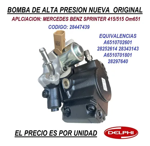 Bomba Alta Presión Sprinter 415 515 Delphi 28447439 Nueva