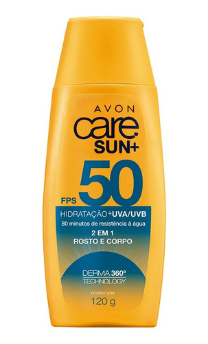 Protetor Solar Corpo E Rosto Avon Care Sun+ Fps50 120g