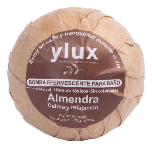 Bomba Efervescente de Baño Ylux Almendra 120g