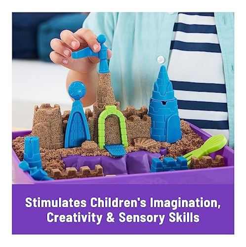 Kinetic Sand, Set De Juego De Lujo Con Beach Castle