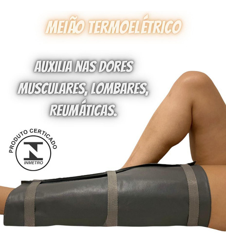 Meião Termo-elétrico Para Tratamento Muscular E Bem Estar