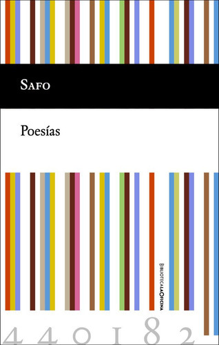 Safo Poesãâas, De De Mitilene, Safo. Editorial Laoficina, Tapa Dura En Español