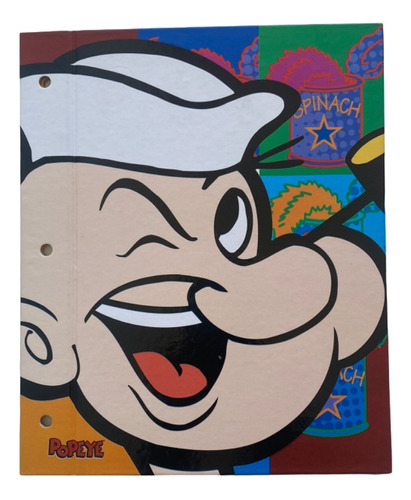 Carpeta Escolar N°3 2 Tapas Popeye