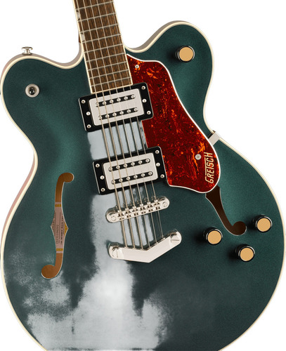 Guitarra Gretsch Streamline G2422 Centerblock Greencadillac Diestro Verde Musgo Laurel