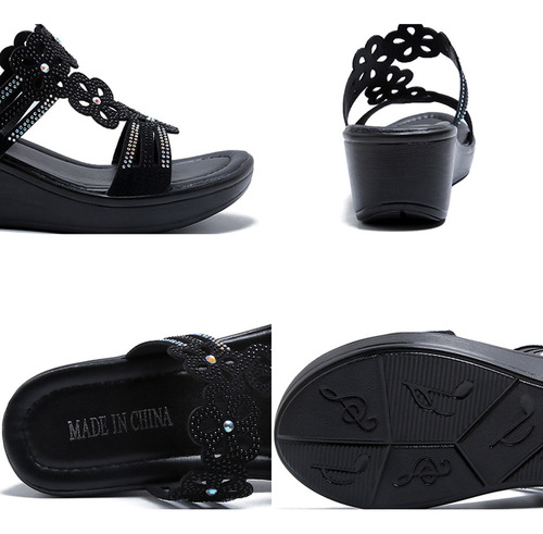 Zt Cuñas De Estilo Bohemio Slipper Mujer Casuales Zapatos