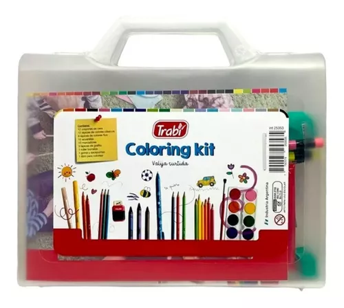 Valija Trabi Coloring Kit De Utiles Escolares