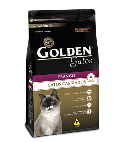 Ração Golden Gatos Adultos Castrados Frango 10kg