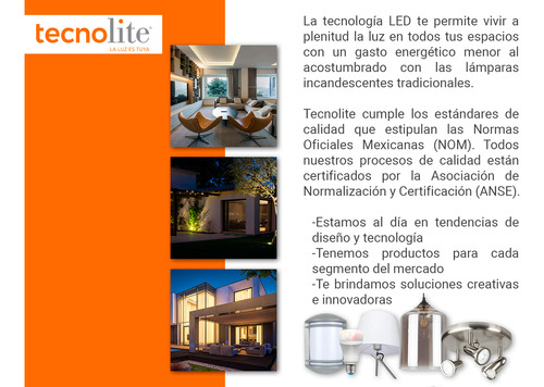 Kit De 5 Lámparas De Techo Empotrables 50w Negro Tecnolite