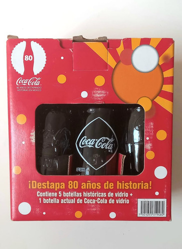Lote Colección Coca Cola 80 Años, Coca Cola Mini Y Botón. (Usado)