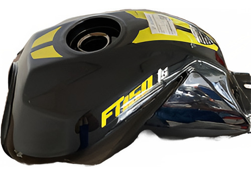Tanque Combustible Negro Amarillo Para Motocicleta Ft150ts