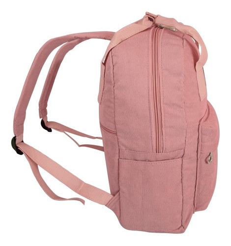 Imagen 4 de 9 de Mochila Borwek De Corderoy Porta Notebook 13'' Oficina.