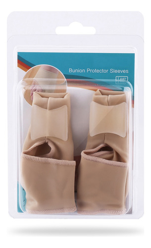 Protector Corrector De Juanetes Ortopedico Gel Silicona Par Color Beige