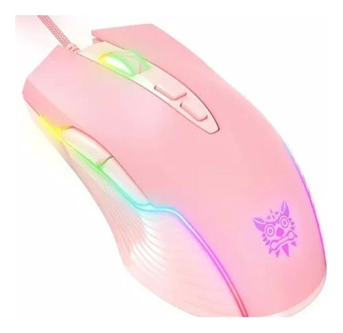 Kit Gamer Rosado Onikuma Teclado G25 Led + Mouse Rgb Cw905