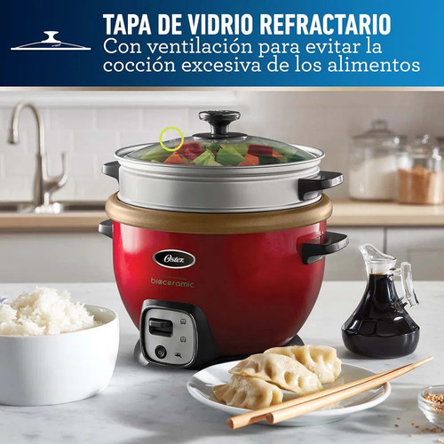 Olla Arrocera Multiusos Oster Ckstrc7130r 2.2l Rojo