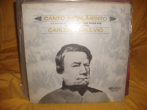 Vinilo Carlos Di Fulvio Canto Monumento F1