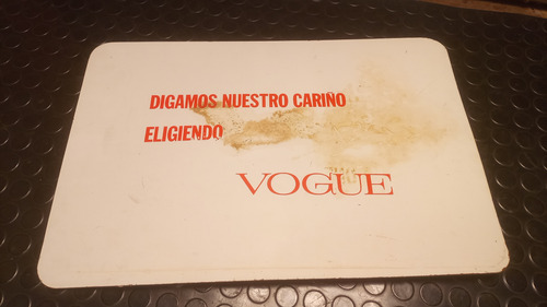 Antiguo Cartel Publicitario En Chapadur Vogue Original (Usado)
