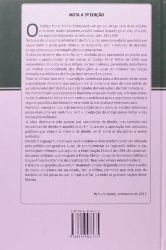 Código Penal Militar. Comentado Artigo Por Artigo, De Paulo Tadeu Rodrigues Rosa. Editorial Lider, Capa Dura, Edição 1ª Edição Em Português, 2014